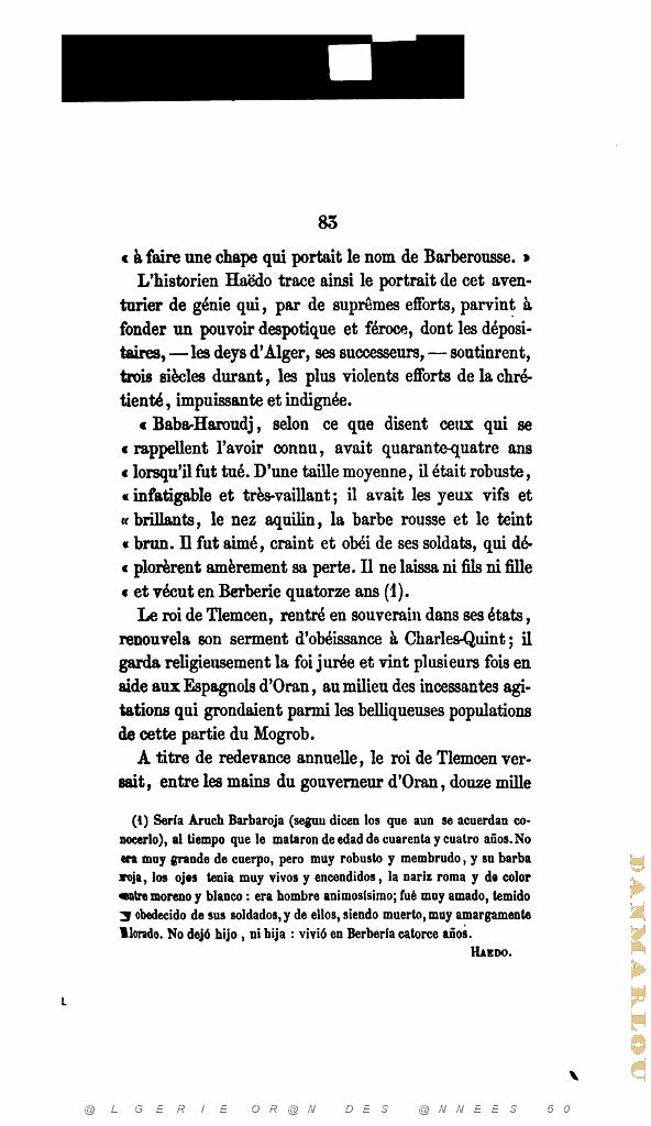 HISTOIRE D ORAN AVANT PENDANT APRES LA DOMINATION ESPAGNOLE D HENRI LEON FEY 1858_000100.jpg